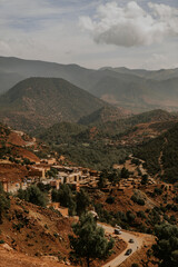 Obraz premium Beautiful landscape and hardscape at Morocco