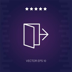 exit vector icon