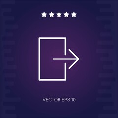 exit vector icon