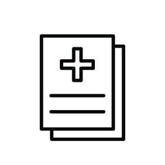 Medical report icon template
