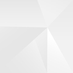 Obraz premium White and grey geometric abstract polygon background vector illustration.