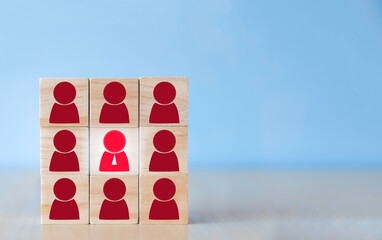 Human resources management concept