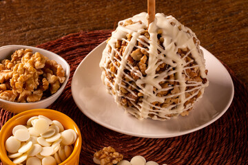 Candied apples on sticks