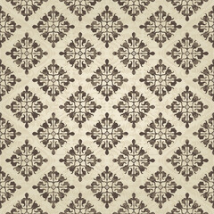 Oriental vector pattern with arabesques and floral elements. Traditional classic ornament. Vintage  pattern with arabesques.