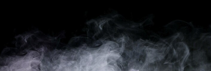 smoke on black background - 361582345