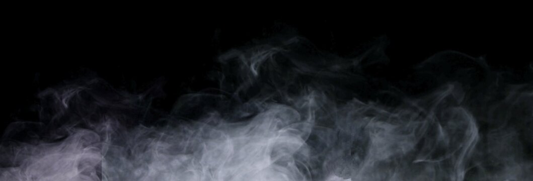 smoke on black background