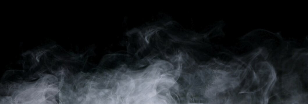 smoke on black background