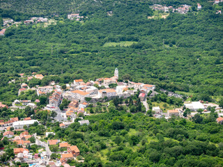 Fototapeta premium Croatian Town from Above