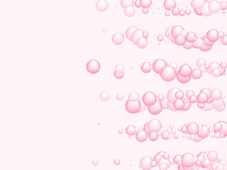 Water and detergent soap foam bubbles illustration