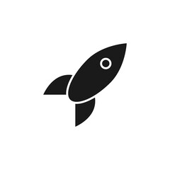 Launch icon. Rocket symbol modern, simple, vector, icon for website design, mobile app, ui. Vector Illustration