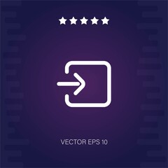 log in vector icon