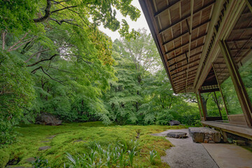 京都　寺　新緑　夏　春　広告　SNS　瑠璃光院　八瀬　数寄屋造　日本庭園　