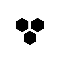 Fototapeta premium Honeycomb Icon Flat Vector Illustration