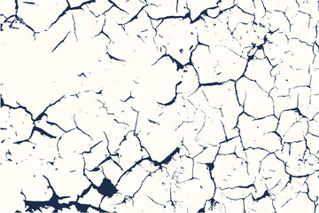 Obraz premium Vintage paint cracks vector texture background