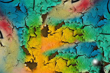 Colorful of crack skin as the best artistic of texture