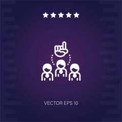 leader vector icon