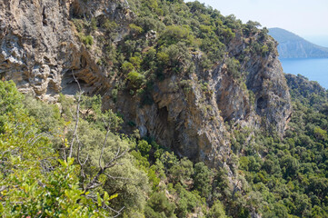 Butterfly Valley panorama in Fethiye, Turkey