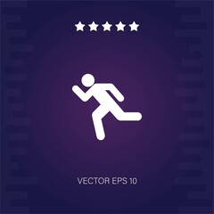 Run vector icon