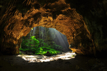 Terawang Cave, in Blora Central Java Indonesia