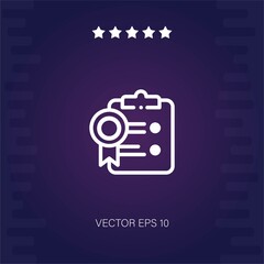 Obraz premium clipboard vector icon