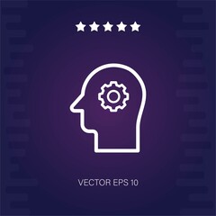 thinking vector icon