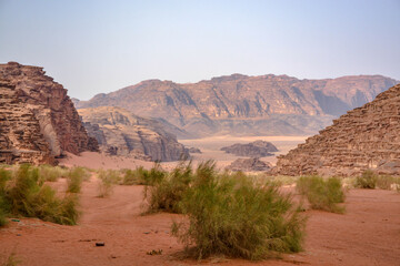 The wadi rum desert, in jordan