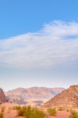 The wadi rum desert, in jordan
