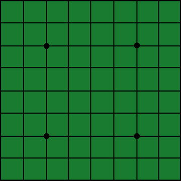 green grid background