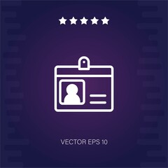id-card vector icon