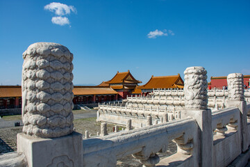 Forbidden City in Beijing China in Tiananmen Square