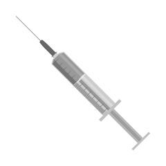 Medical syringe icon. Vaccine symbol. Vector illustration.