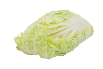 White cabbage on a white background