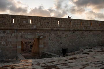 Castillo de San Felipe, Cabo de Gata, Almer&iacute;a, Andaluc&iacute;a, Sur de Espa&ntilde;a