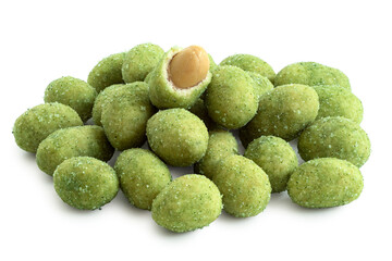 Wasabi coated peanuts