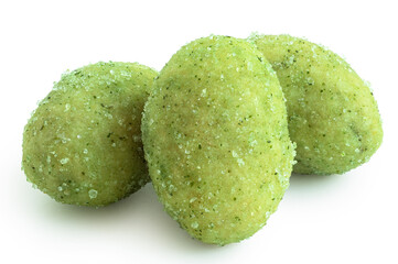 Wasabi coated peanuts