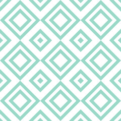 Vector seamless pattern. Repeating geometric tiles from blue and white rhombuses. Modern graphic stylish texture. 