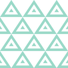 Vector seamless pattern. Repeating geometric tiles from blue and white triangles. Modern graphic stylish texture. 
