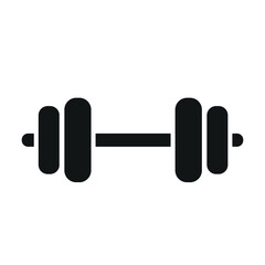 barbell flat icon vector illustration