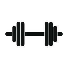 Fototapeta premium barbell flat icon vector illustration