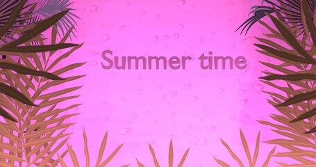 3d illustration - Summer time background