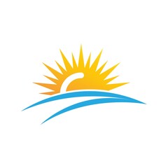 sun ilustration logo