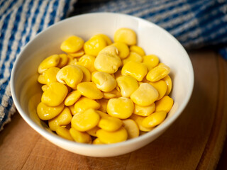 Closeup of legume bowl. Vegan food