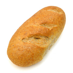 breads on a white background