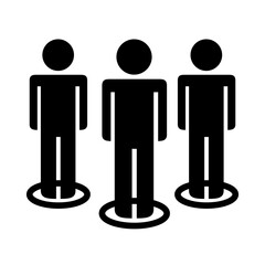 businessmen teamwork figures silhouette style icon