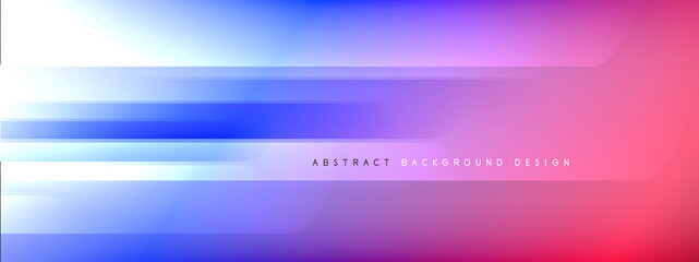 Motion concept neon shiny lines on liquid color gradients abstract backgrounds. Dynamic shadows and lights templates for text