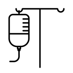 IV Stand vector icon. Medical sign