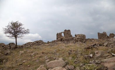 Ruins Of The Ancient City Of Pergamon