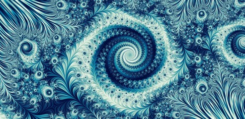 Abstract Teal Fractal Background - A mix of patterns and textures, this teal fractal is the absolute perfect background. Subtle in color, bold in design. Captivating and distracting in totality.