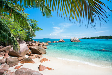 Anse Lazio on the island of Praslin, Seychelles