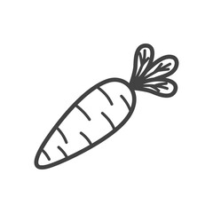 Carrot line icon. Vector Illustration.